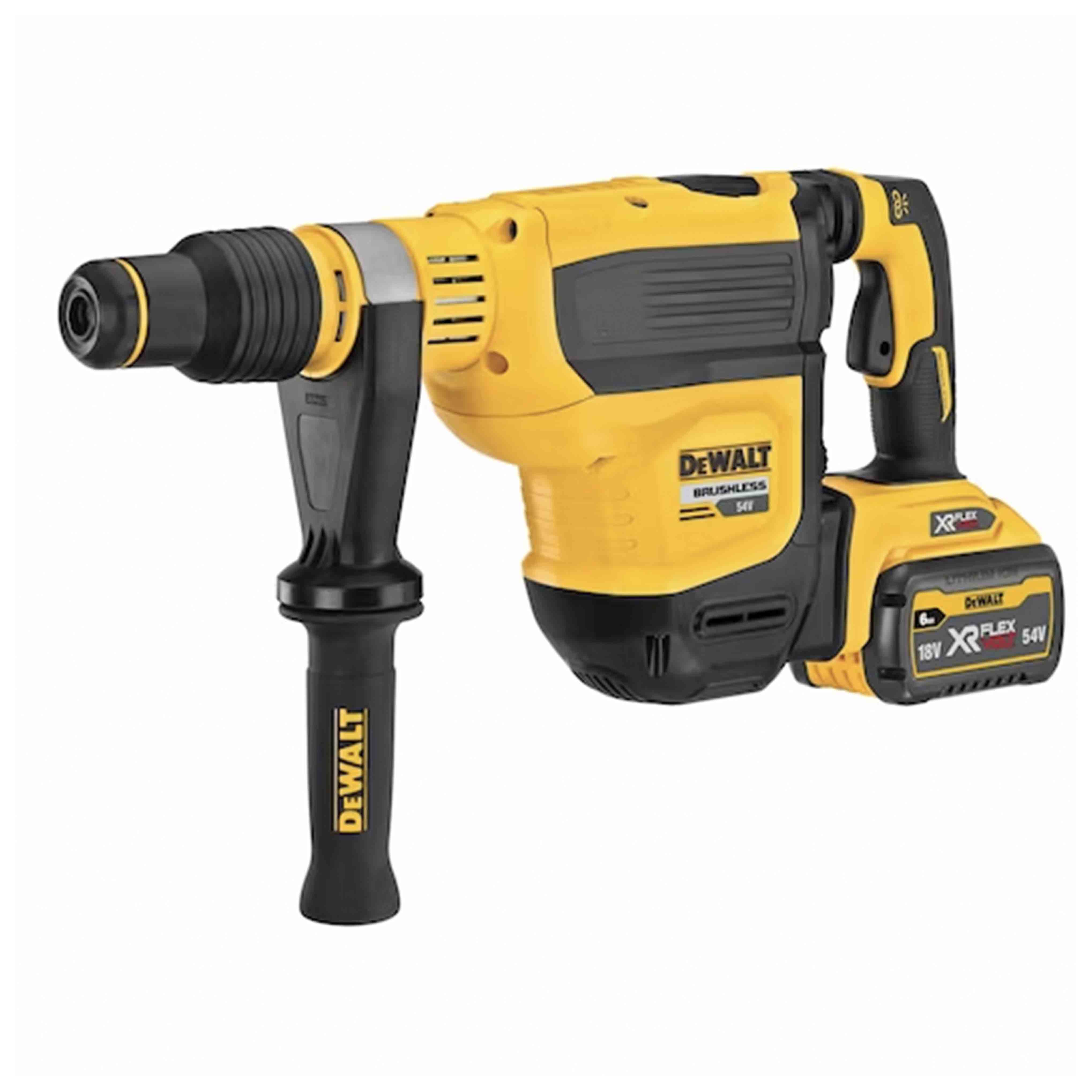 Demo-perforator hammer BRUSHLESS motor 54V XR FLEXVOLT high power SDS-Max 45mm in CASE and ACCESSORIES - DeWALT - DCH614X2-QW Demo-perforator hammer BRUSHLESS motor 54V XR FLEXVOLT high power SDS-Max 45mm in CASE and ACCESSORIES - DeWALT - DCH614X2-QW